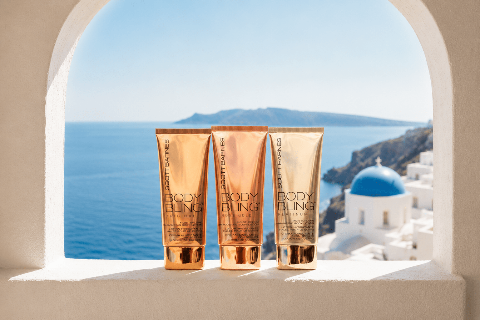 Body Bling - Rose Gold Bronzing Shimmer Lotion - Scott Barnes
