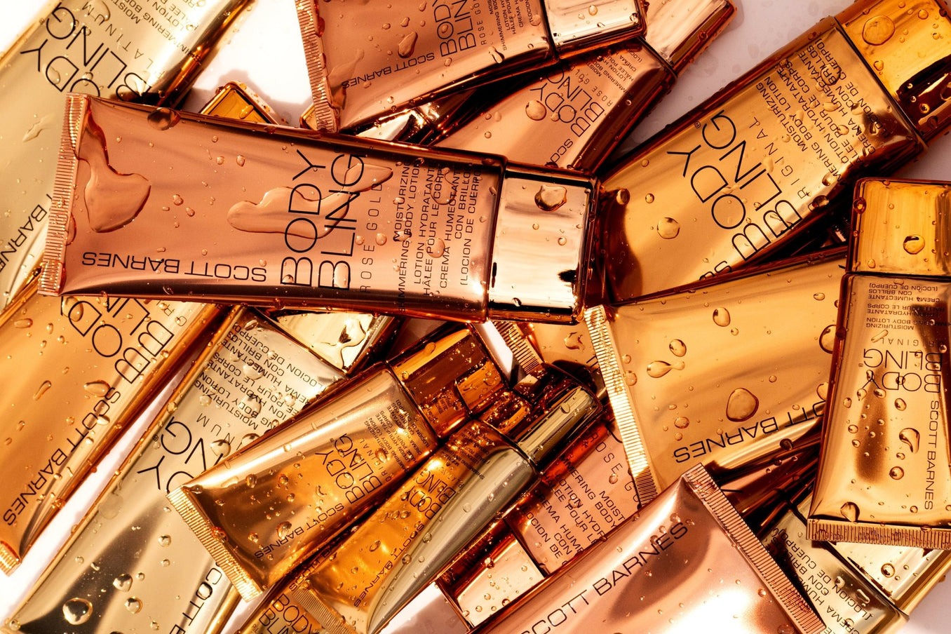 Body Bling - Rose Gold Bronzing Shimmer Lotion - Scott Barnes