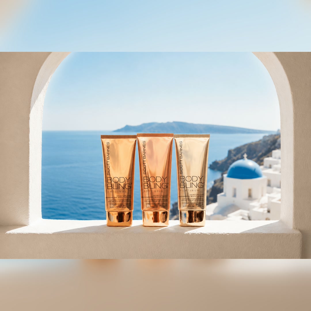 Body Bling - Rose Gold Bronzing Shimmer Lotion - Scott Barnes
