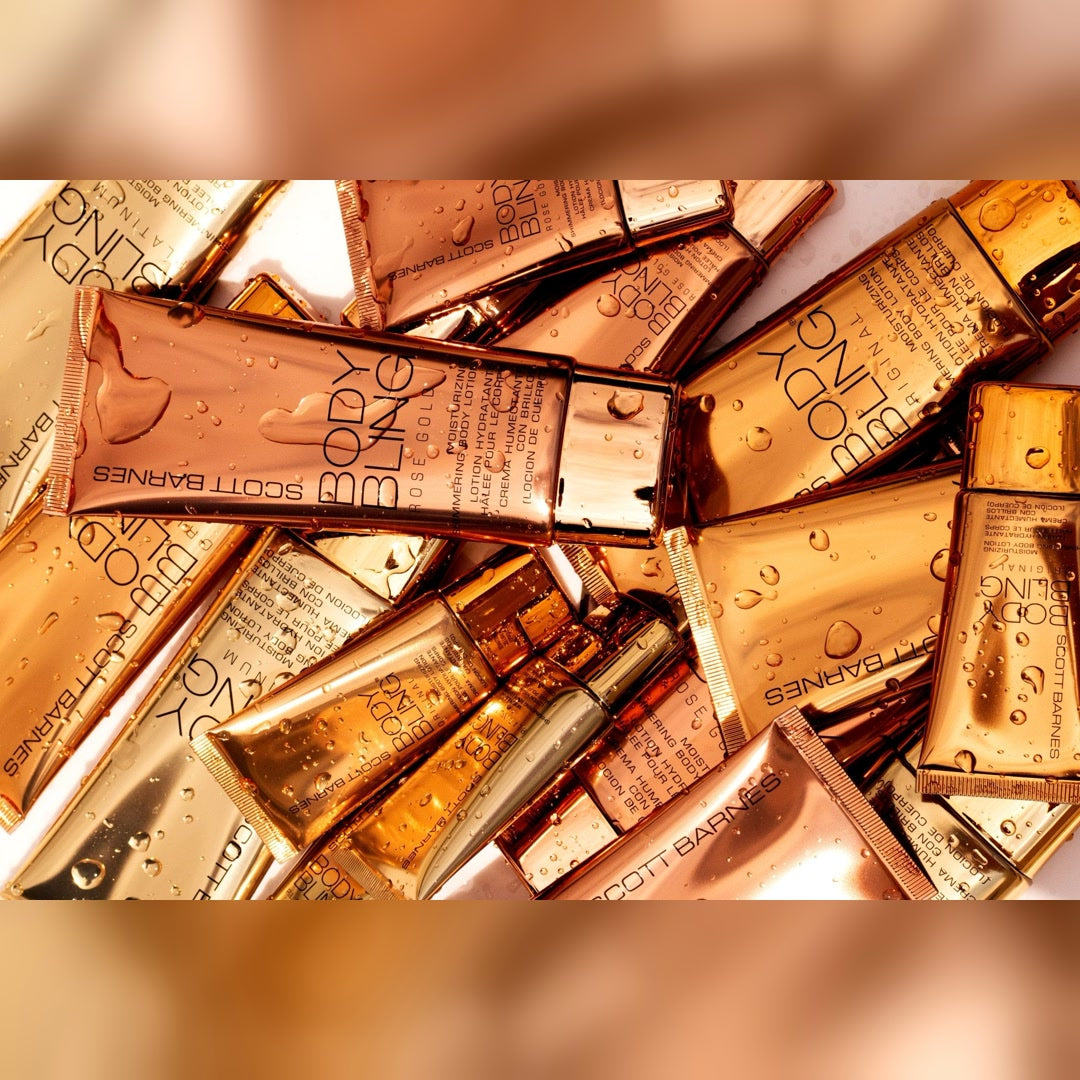 Body Bling - Rose Gold Bronzing Shimmer Lotion - Scott Barnes